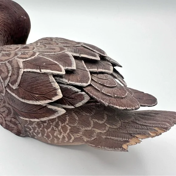 Handmade Folk Art Carved Wood Pintail Duck ERIK VANDE BOGART - Picture 7 of 10